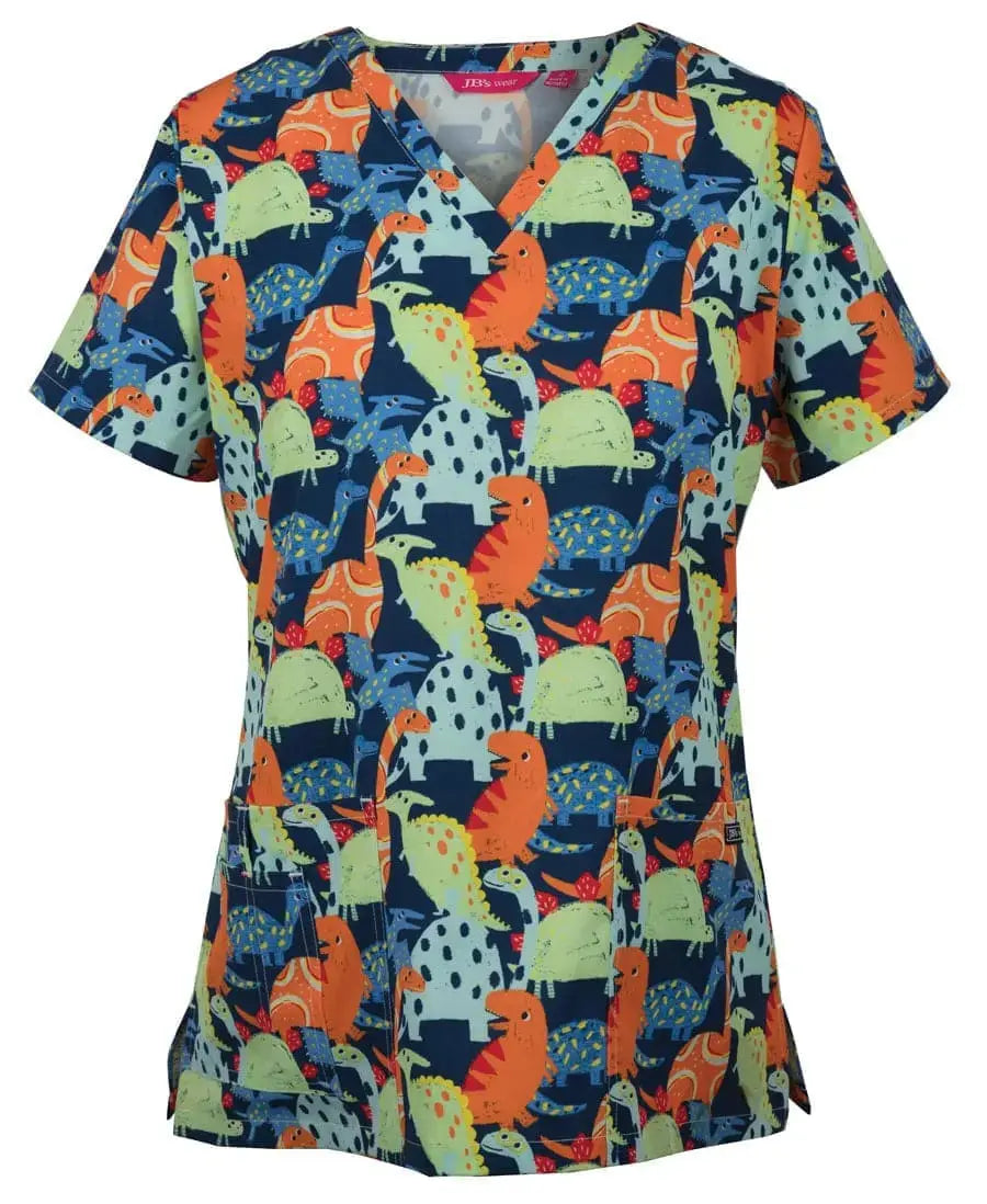 Jb's Wear Women's Printed Scrub Top 4STP1 Simply Scrubs Australia
